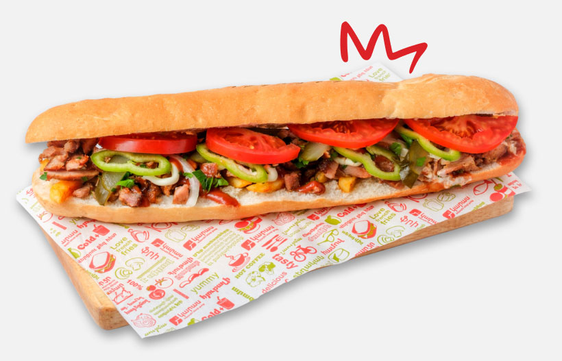 Chicken mega shaurma