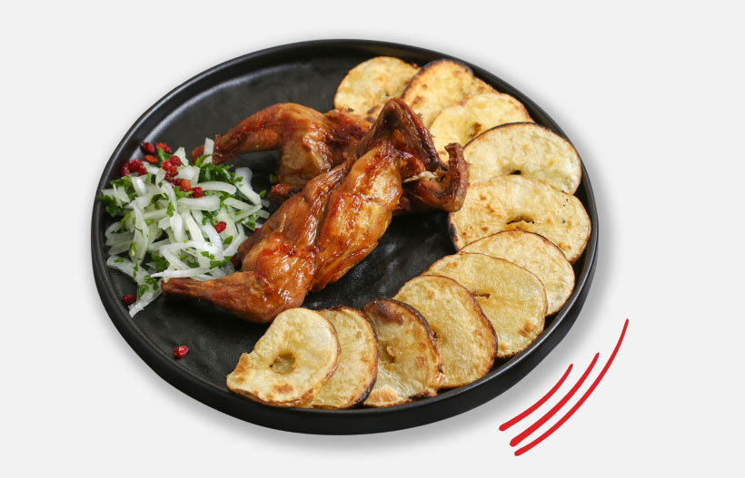 Ճտի և կարտոֆիլի խորոված